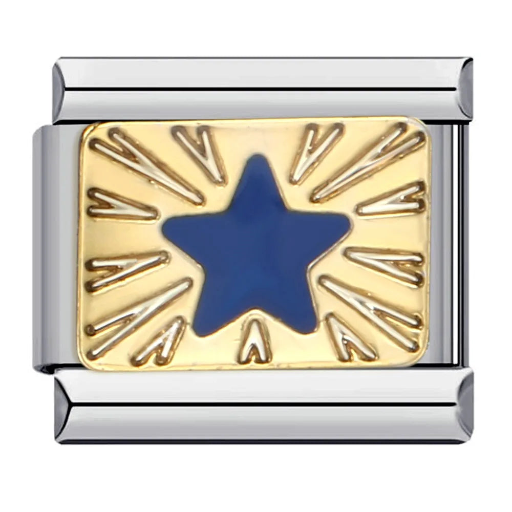 Personalized DIY Black Silver Color Italian Charm Bracelet Spider Cat Zebra Stripes Bead 9mm Bracelet Stainless Steel Jewelry